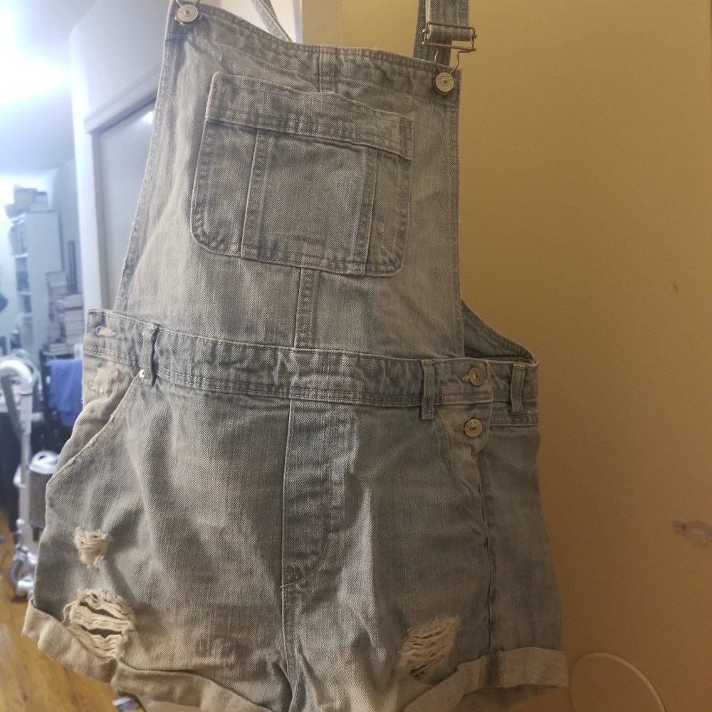 Jean Overall Shorts